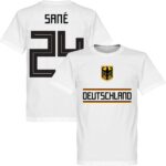 Duitsland Sané 24 Team T-Shirt - Wit - XL