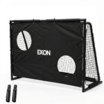 Exon® Voetbaldoel met Doelwand – 180x120 CM – Stalen Frame – Zwart