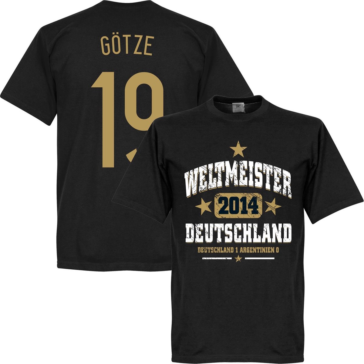 1200x1200-331 Duitsland Weltmeister Götze T-Shirt - S - Afbeelding 1