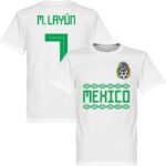 Mexico M. Layun 7 Team T-Shirt - Wit - XS