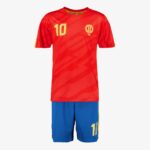 Dutchy tweedelig kinder sport set blauw rood - Maat 116
