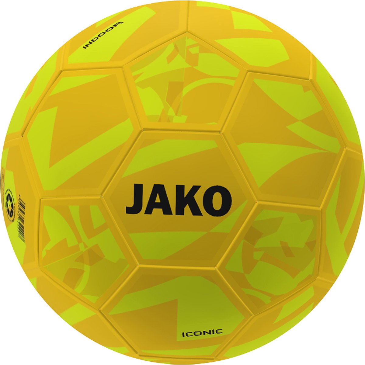 1200x1200-344 Jako Iconic Voetbal - Fluogeel / Geel | Maat: 4 - Afbeelding 1