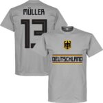 Duitsland Müller 13 Team T-Shirt - Grijs - XXXXL