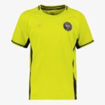 Dutchy Dry kinder voetbal T-shirt geel blauw - Maat 140