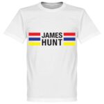 James Hunt Stripes T-Shirt - Wit  - 5XL