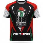 FIGHTSENSE Sport T-shirt – Free Palestina – Ademend & Sneldrogend – Maat M