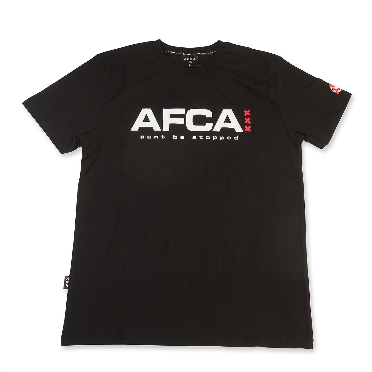 1200x1200-483 T-Shirt AFCA CBS Black - AFCA - Cant Be Stopped - Ajax - Amsterdam - Fanwear - Afbeelding 1