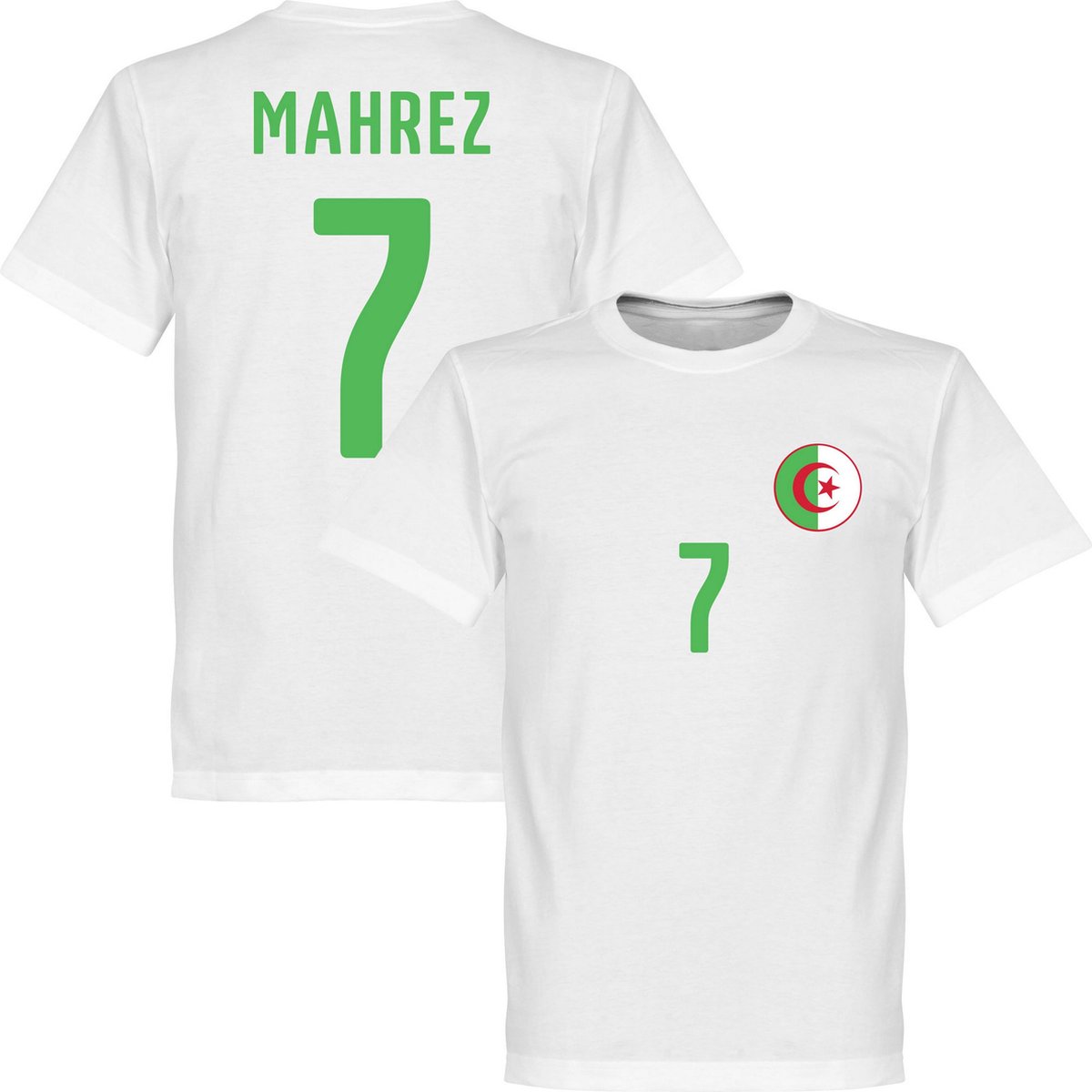 1200x1200-642 Algerije Mahrez 7 Logo T-Shirt - XXXXL - Afbeelding 1