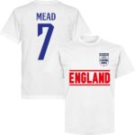 Engeland Mead 7 Team T-Shirt  - Wit - 5XL