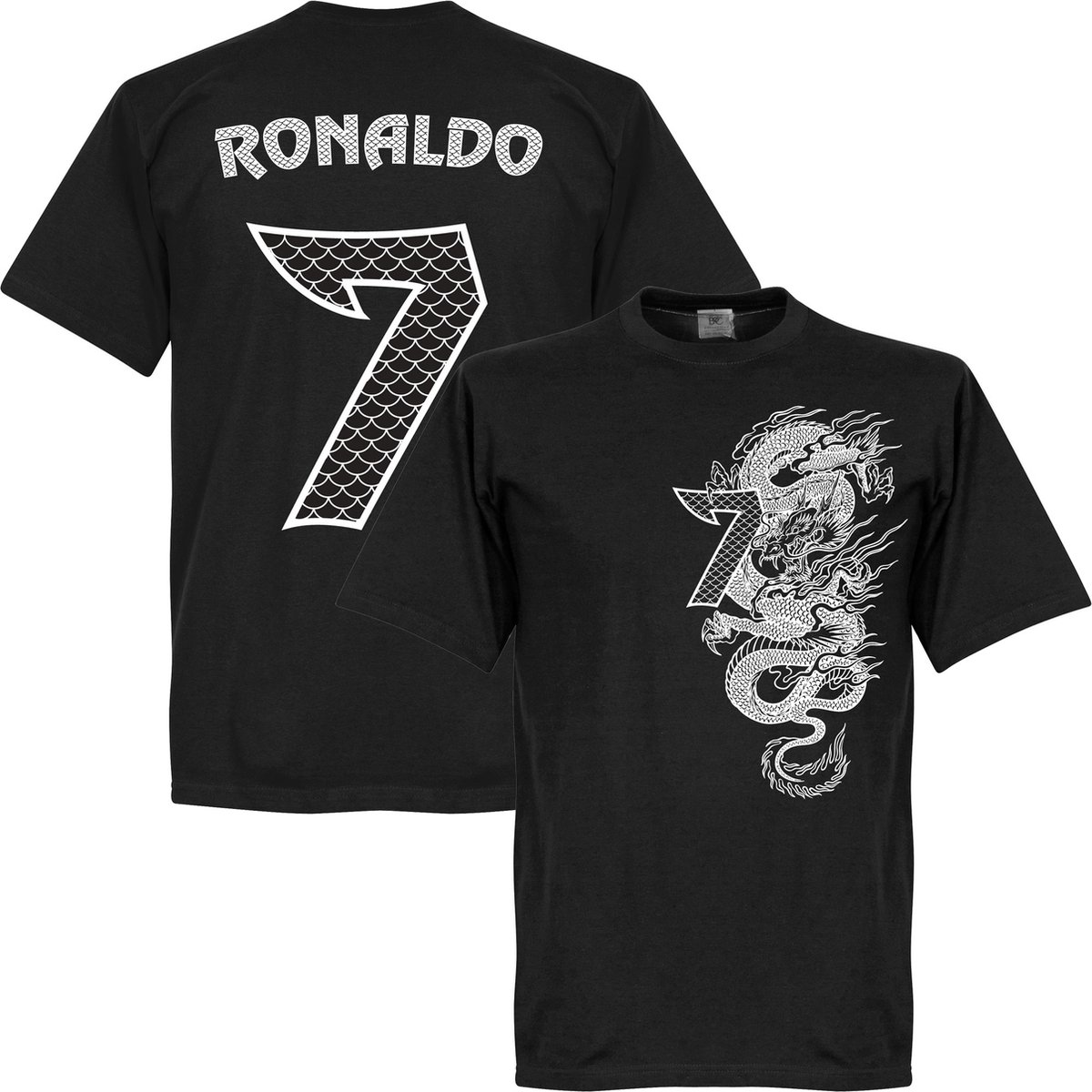 1200x1200-70 Ronaldo 7 Dragon T-Shirt - XL - Afbeelding 1