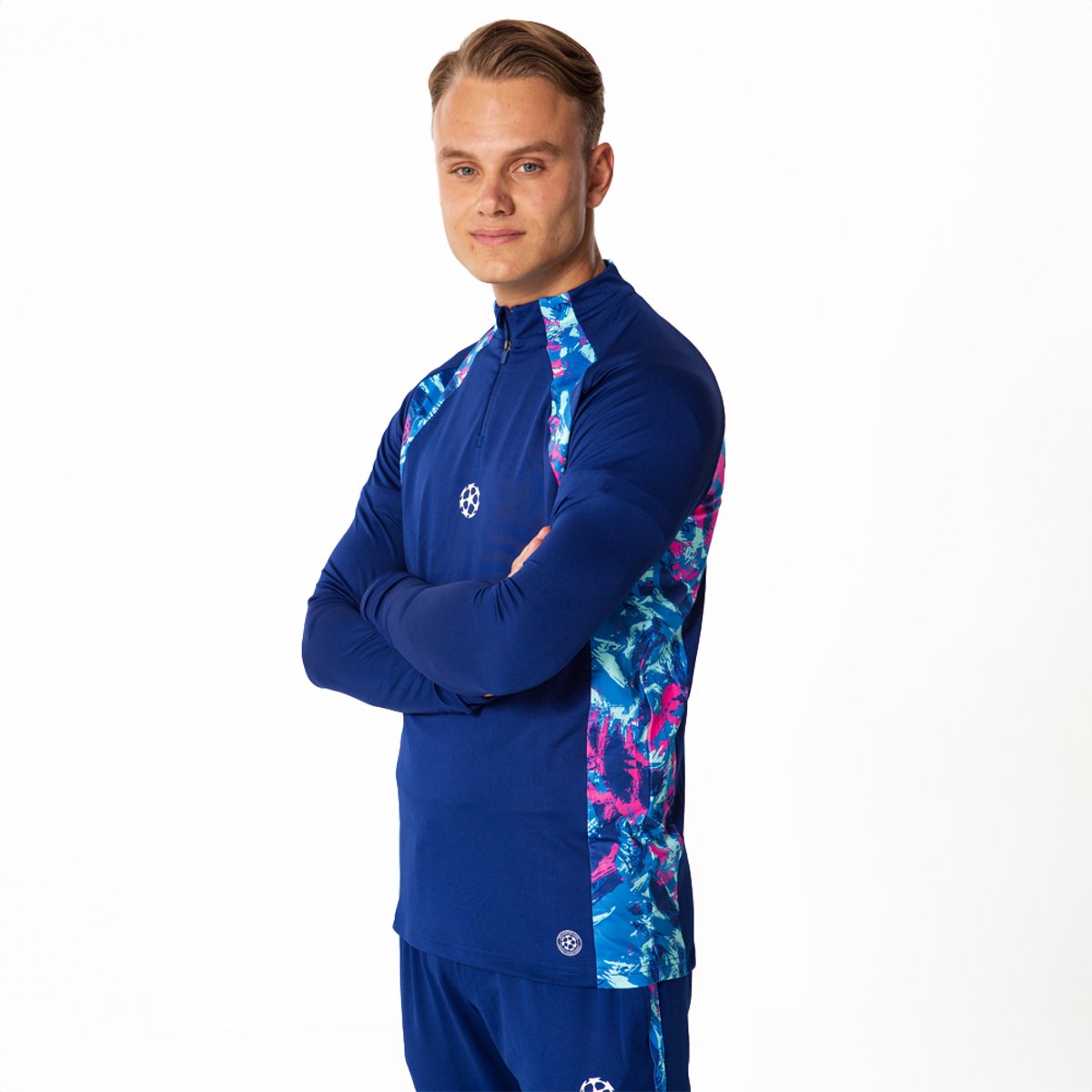1200x1200-730 Champions League Trainingspak Heren - Maat S t/m XXL - Blauw - Volwassenen - Voetbal Trainingspak - Afbeelding 1
