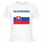 Slovakije Voetbalshirt – Slovakia Slovensko – Wit – Maat M – Landen Shirt – WK EK Supporters T-shirt – Active Dry