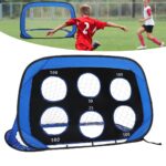 Voetbaldoel - 120x80x80 cm - Pop-Up Systeem Voetbalgoal - Opvouwbaar en Snelle Montage - Voetbal Training Doel - 2 Stuks