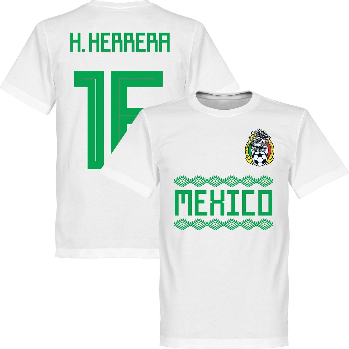 1200x1200-993 Mexico H. Herrera 16 Team T-Shirt - Wit - XXL - Afbeelding 1