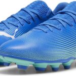 PUMA FUTURE 7 PLAY FG/AG Unisex Sportschoenen - Hyperlink Blue-Mint-PUMA White - Maat 43