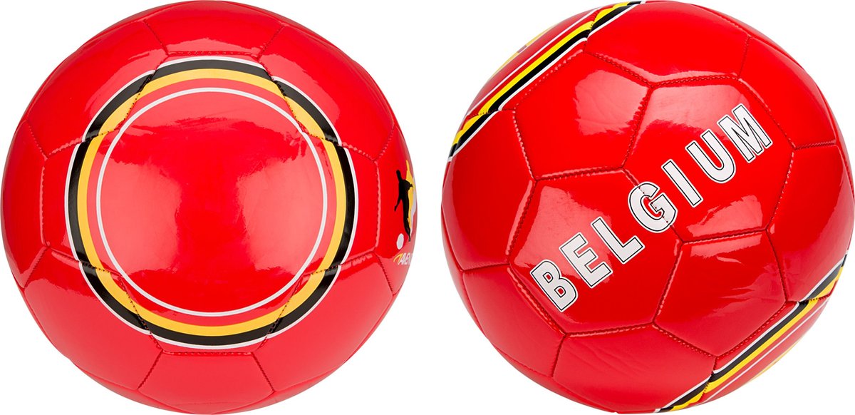 1200x582-2 Avento Voetbal Glossy - Euro Triumph - Rood/Geel - België - Maat 5 -⌀ ca. 22 cm - Afbeelding 1