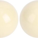 Allecto Plus - Witte Biljartbal Biljart Trainingsbal Snooker Pool Tafel Trainingsbal Biljartbal Standaard 5.8cm 2 Stuks (Wit) met Verbeterde Nauwkeurigheid