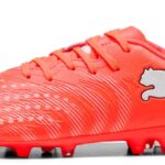 Puma Future 9 Play Mg Junioren Voetbalschoenen Rood,Oranje EU 31 Kinderen