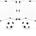 DnA® Voetbaldoeltjes Set Van 2 - Voetbal - Voetbaldoelen - Wit - ‎48cm x 92cm x 61cm