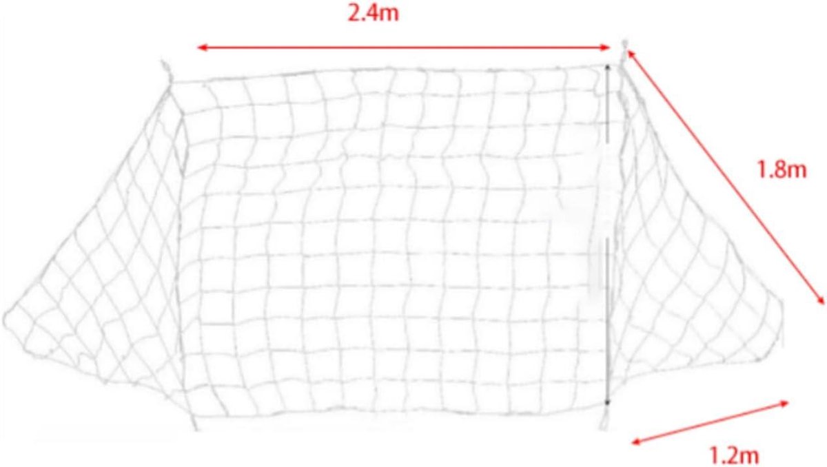 1200x678 Allecto plus - Voetbalnet voor in de tuin met volledige grootte sportuitrusting - Afbeelding 1