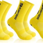 Sportieve voetbalsokken met grip, antislip, geurwerend en vochtabsorberend, geschikt voor mannen en vrouwen
