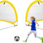 Opvouwbare voetbaldoelen - Set van 2 - Voor kinderen - Draagtas - Zelfopbouwend - Snelle montage - Tuin - Park - Strand - Huis - Draagbaar
