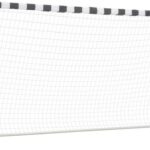vidaXL - Voetbaldoel - 300x160x90 - cm - metaal - zwart - en - wit