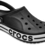 Crocs Bayaband - Dames Klompen - Zwart/Wit - EU 37,5 - Comfortabele Pasvorm