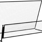 vidaXL - Voetbalrebounder/voetbaldoel - 2-in-1 - 202x104x120 - cm - staal