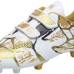 Voetbalschoenen Zonder Veters Voor Kinderen Jongens Meisjes - Trainingsschoenen Met Noppen in Goud