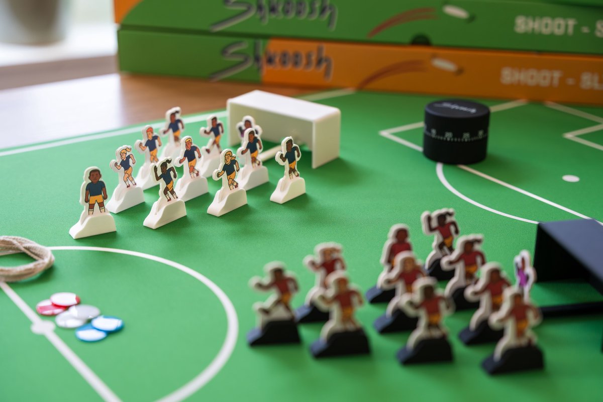 1200x800-28 Shkoosh Voetbal Spel – Actief Gezelschapsspel voor Kinderen, Studenten & Families – 2 t/m 6 Spelers – Shoot Slide Score - Afbeelding 1