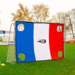 3x2m stalen doel met bal en Franse schietmuur