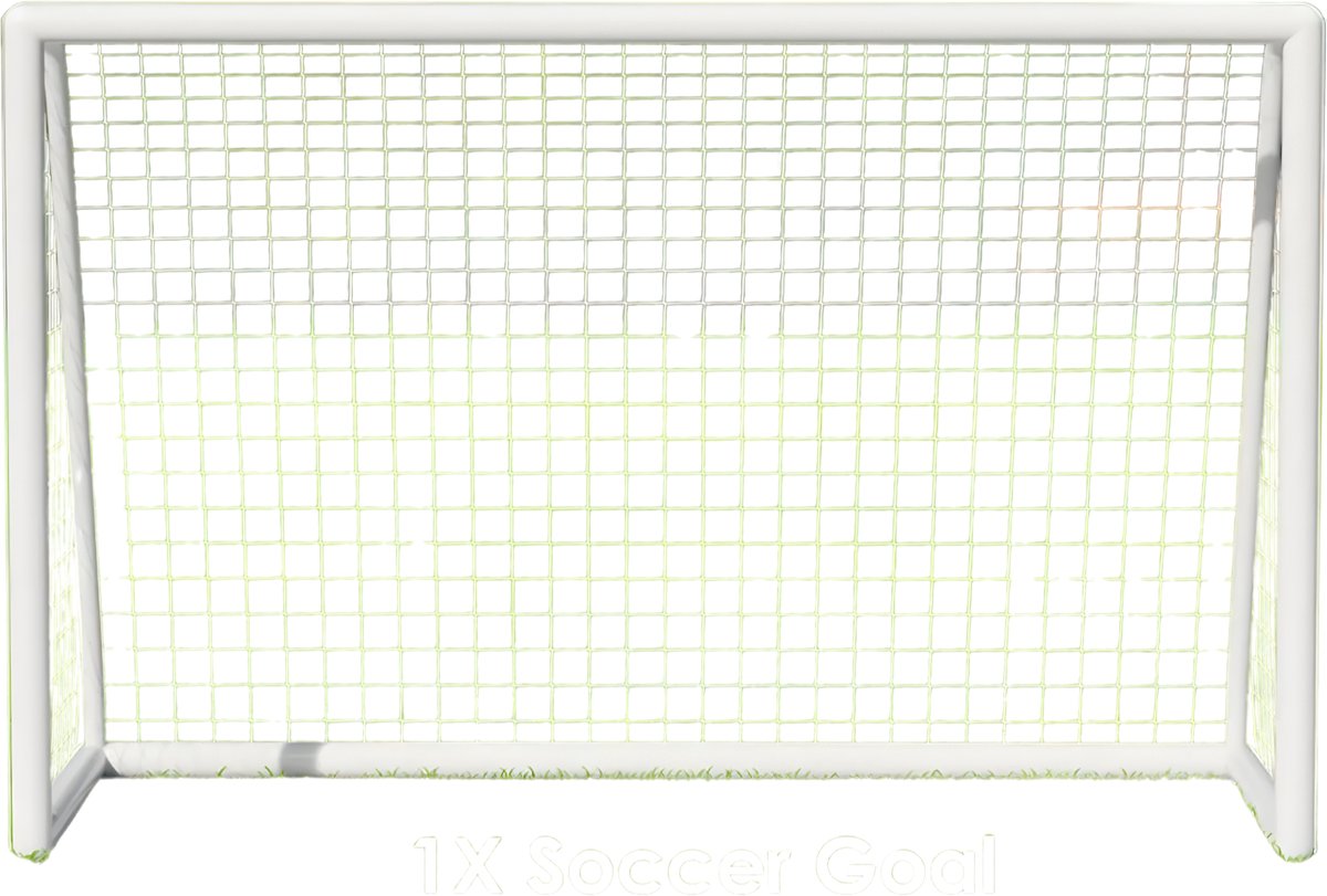1200x811-3 Draagbaar Voetbaldoel - Buitenspeelgoed - Voetbalgoal - Voor Kinderen & Volwassenen - Inclusief 2 Voetbalnetten & Grondpennen - 244 × 152 cm - Afbeelding 1