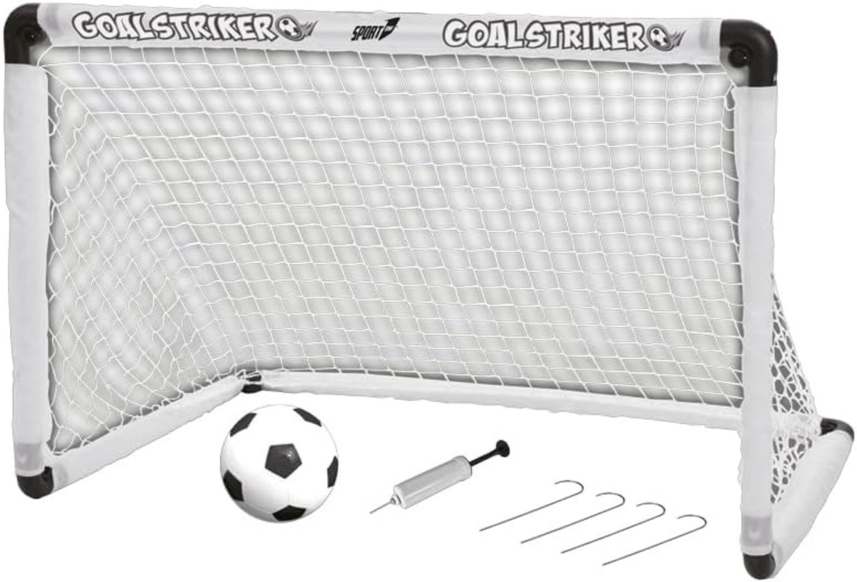 1200x815 Draagbaar Opvouwbaar Voetbaldoel voor Kinderen met Bal en Pomp - Tuinsport - Afbeelding 1