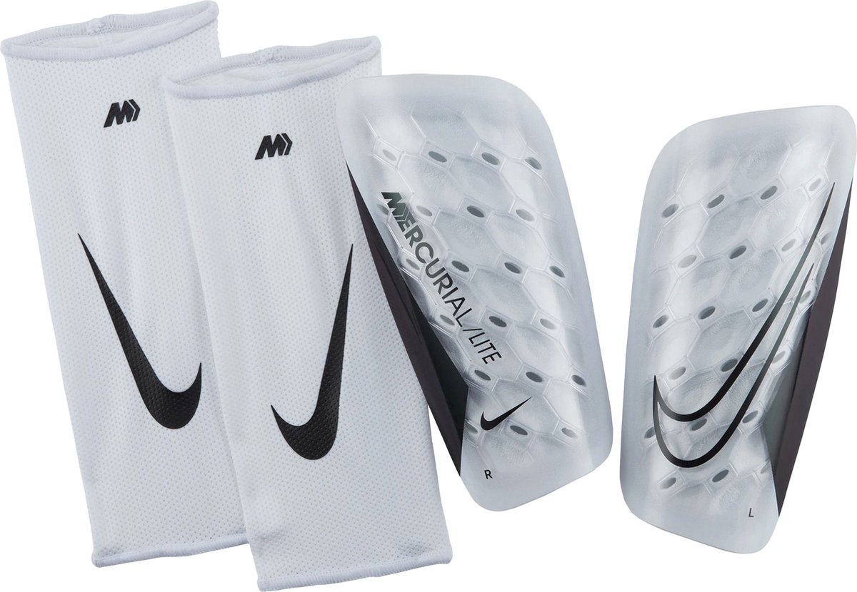1200x830-4 Nike Mercurial Lite Scheenbeschermer - Wit | Maat: L - Afbeelding 1