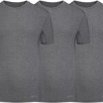 3-Pack Sondico compressie korte mouw sportshirt - heren - Mid grey - maat S