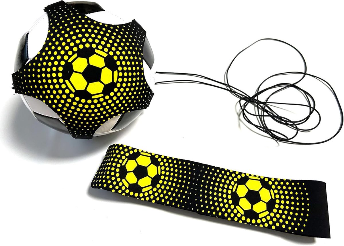 1200x860-1 voetbal trainingsmateriaal- voetbal spullen- voetbal training- Voetbaljongleerzak - jongleertoestel - kinderen - passen - vangen - oefenen - voetbaltrainingsgordel - artefact - jongleerzakuitrusting (geel) - Afbeelding 1