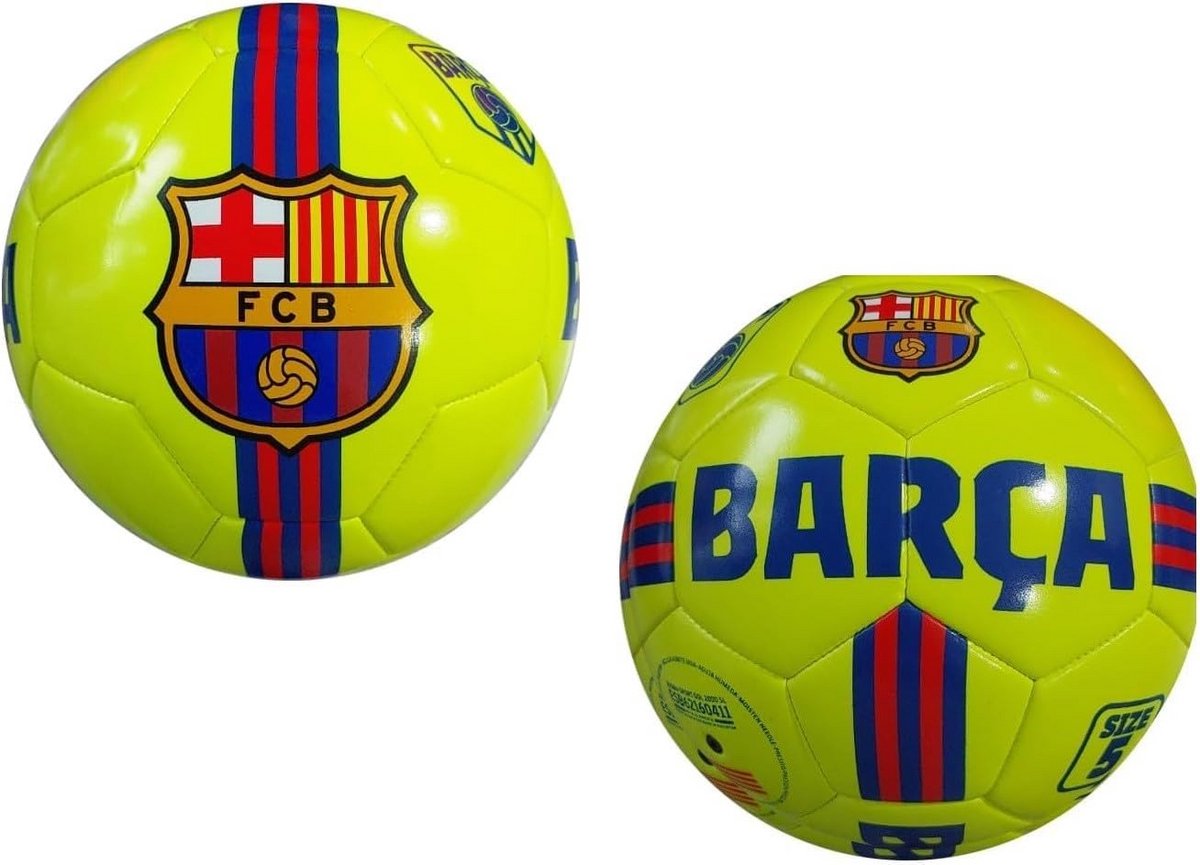 1200x865-2 Neon Gele Voetbal voor Fans - Perfect voor Wedstrijden - Afbeelding 1