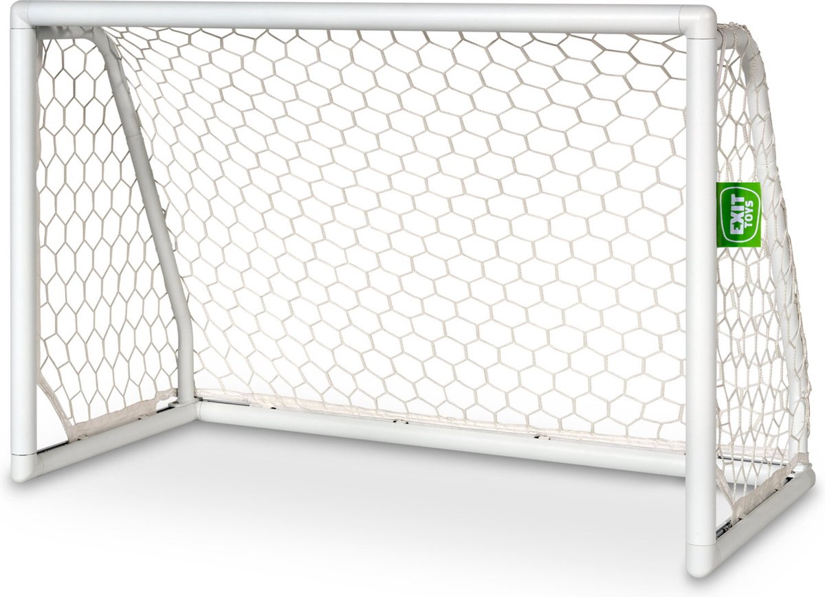 1200x869 EXIT Scala Aluminium Voetbaldoel 120x80cm - Weerbestendig - Voetbal Goal - Voor Kinderen - Tuin - Wit - Afbeelding 1