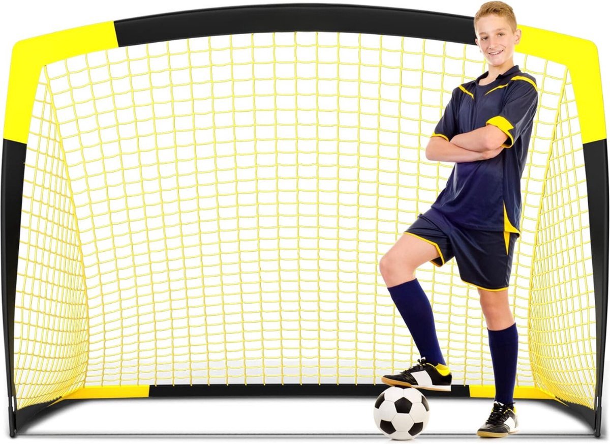1200x873-1 Thuys – Rebounder Voetbal – Bouncer – 110 x 152 x 110cm – Zwart - Afbeelding 1