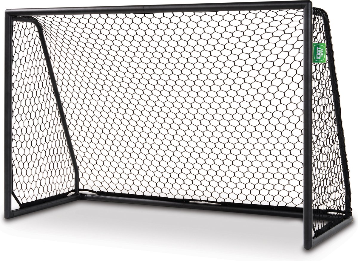 1200x873 EXIT Scala Aluminium Voetbaldoel 180x120cm - Weerbestendig - Voetbal Goal - Voor Kinderen - Tuin - Zwart - Afbeelding 1