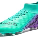 Heren High Top Voetbalschoenen met Spikes voor Jeugd - Professionele Atletische Outdoor Trainers
