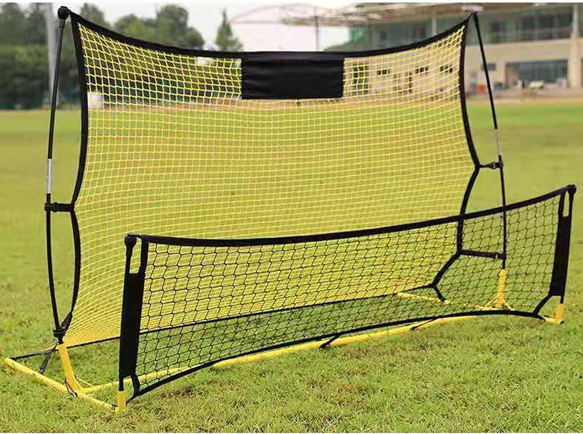 1200x893-3 2-in-1 Voetbal Trainingsnet Rebounder - Groot Multifunctioneel Schiet- en Passdoel - Afbeelding 1