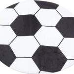 Decoratieve ronde voetbalmat voor kinderslaapkamers, speelkamers en ingangen - Speelgoed, Interieur, Sportaccessoires
