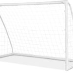 COSTWAY Voetbaldoel, voetbaldoelen voor kindertuin, voetbaldoel met zeer sterk net & 6 grondpinnen voor kinderen & volwassenen 180x120cm