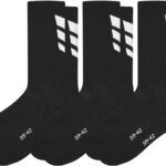 Erima 3 Wings 3-Pack Sportsokken Heren - Zwart | Maat: 35-38