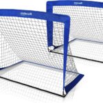 Voetbaldoeltjes Kinder Set met Transporttas - Versterkte Glasvezelstangen - Voetbaldoel voor Kinderen in de Tuin of Park