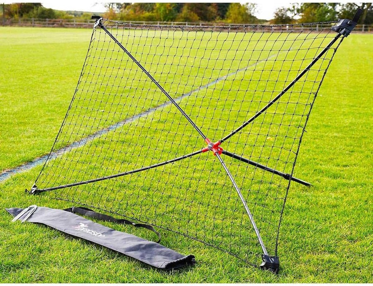 1200x922-3 Draagbaar Voetbal Trainingsdoel met Rebounder Net voor Oefenen en Verbeteren Vaardigheden - Afbeelding 1