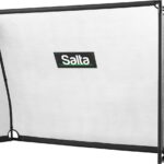 Salta Legend - Groot voetbaldoel inclusief trainingswand / doelwand / schietnet en grondankers - 300 x 200 x 90 cm - Voetbalgoal voor kinderen en volwassenen - Zwart - Voetbal training doel
