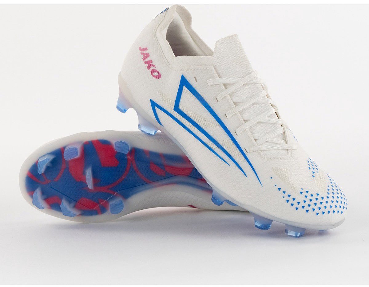 1200x935-2 Jako Rs89 Elite Voetbalschoenen Fg - Wit / Rood / Blauw | Maat: 40,5 - Afbeelding 1